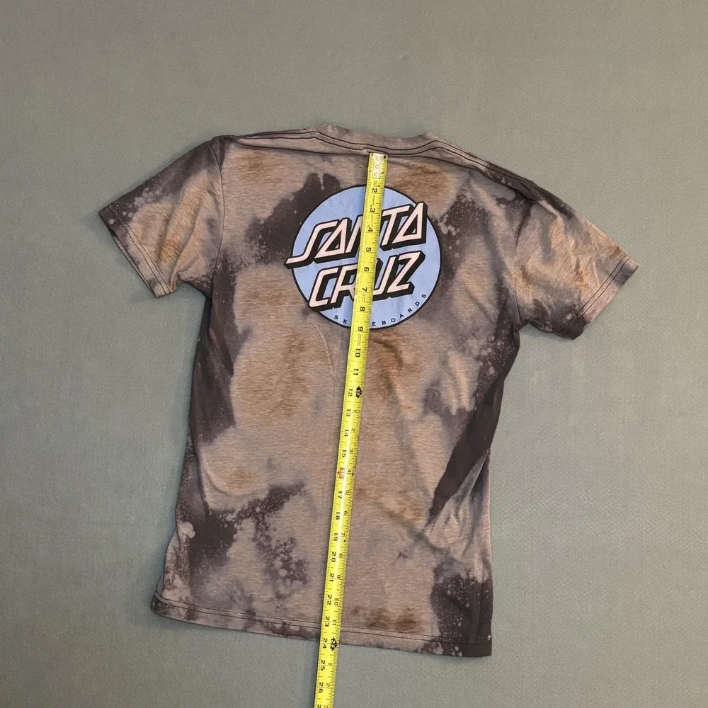 Santa Cruz Tie Dye Gray Brown Youth Large Tshirt